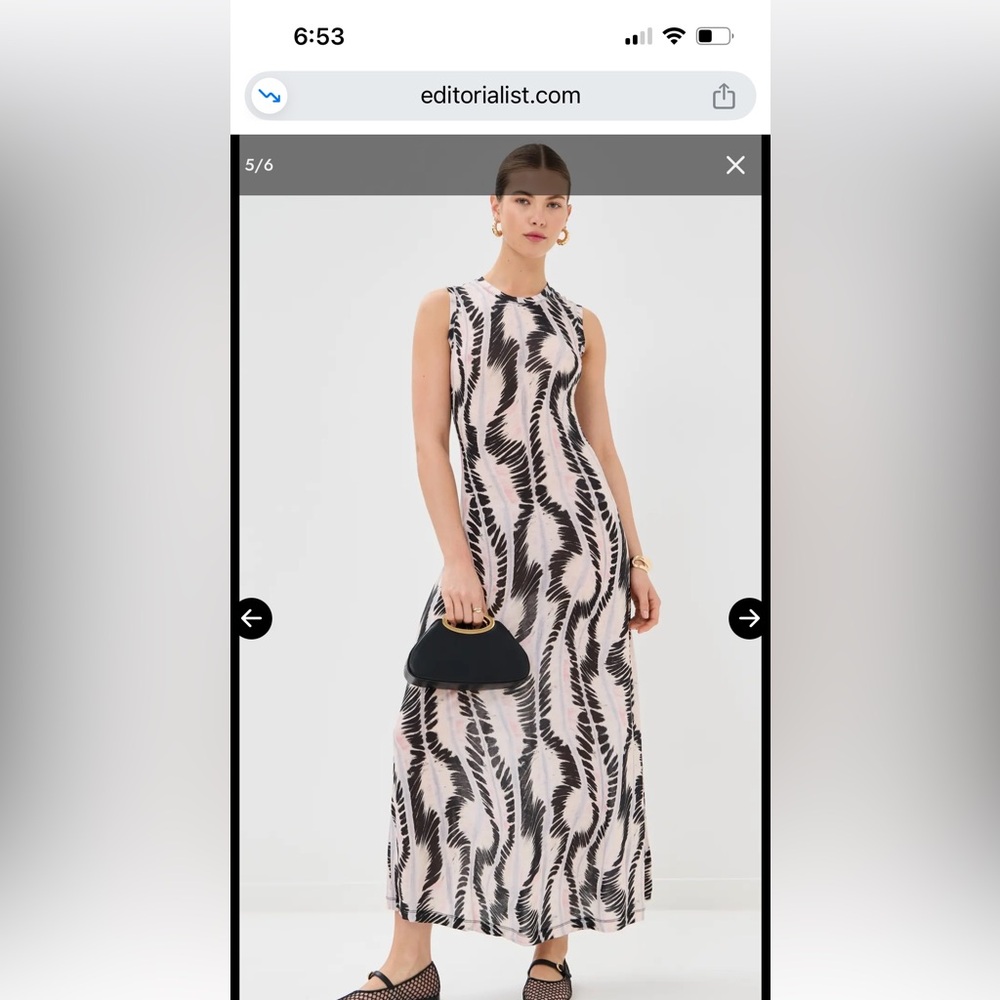 Ulla Johnson orla dress obsidian size S